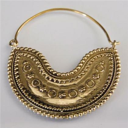 Brass Earrings - Brass Hoops Earrings - Gypsy..